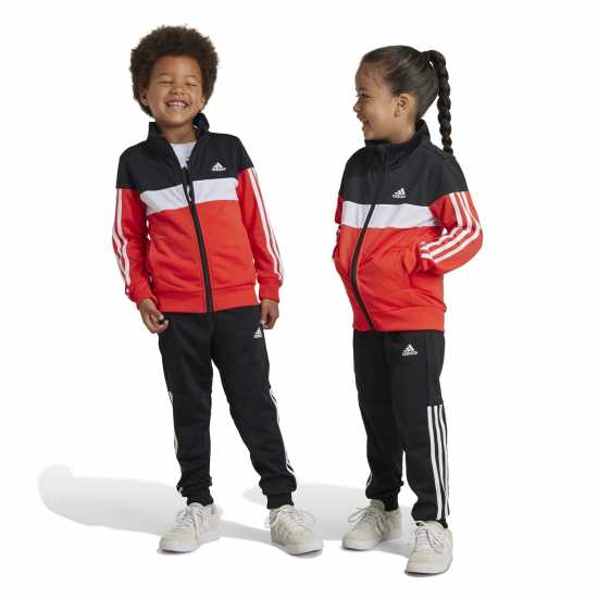 Adidas Tiberio 3-Stripes Colorblock Shiny Track Suit Kids  Детски спортни екипи