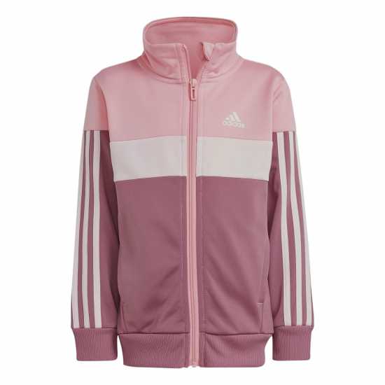 Adidas Stripe Poly Tracksuit Розово 