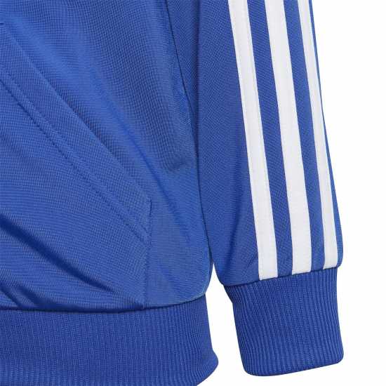 Adidas Stripe Poly Tracksuit Синьо/Бяло 