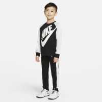 Nike Futura Crew Sweater And Bottoms Set Infant Boys Черно Детски спортни екипи