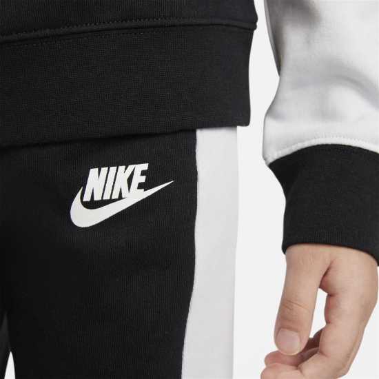 Nike Futura Crew Sweater And Bottoms Set Infant Boys Черно Детски спортни екипи