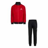 Екип Невръстни Деца Air Jordan Tape Poly Tracksuit Infants Черно/Червено 