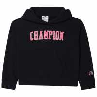 Champion G Hooded Sw Ch99 Черно Детски суитчъри и блузи с качулки