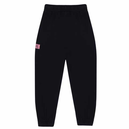 Champion G Elastic C Ch99 Black Детски долнища на анцуг