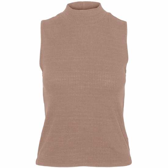 Vero Moda Vm Scarlet Rib Top Ld99 Кафява леща Vero Moda