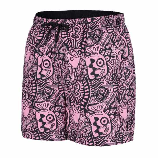 Hot Tuna Swim Shorts Розово печатне Мъжки къси панталони