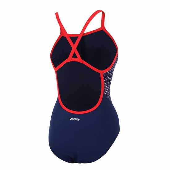 Zone3 All-American Swimsuit Синьо/Червено Дамски бански