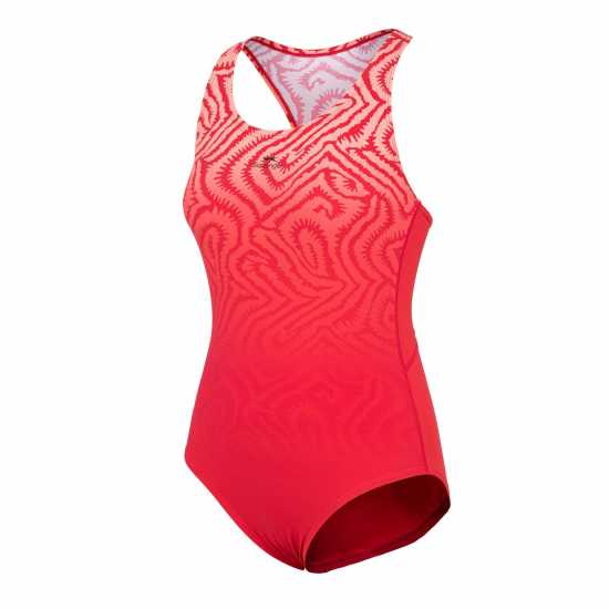 Slazenger Sports Back Ld43 Червено Дамски бански