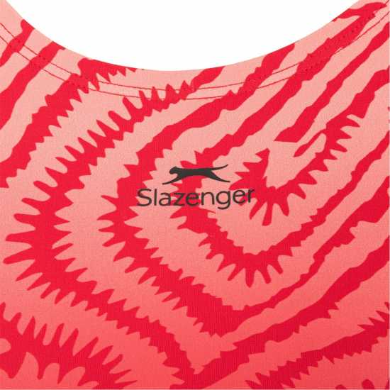 Slazenger Sports Back Ld43 Червено Дамски бански