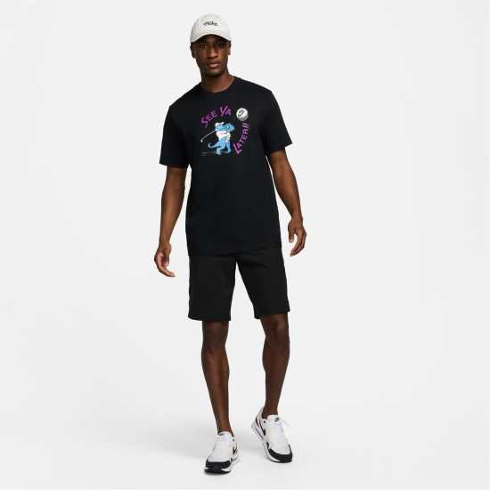 Nike Men's Golf T-Shirt Черно Голф горнища за мъже