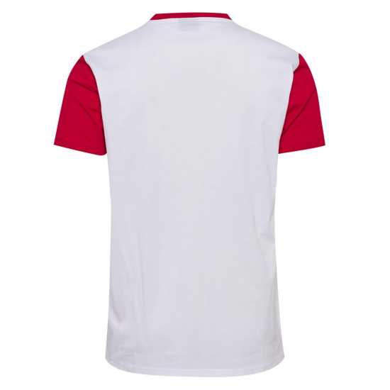 Hummel Denmark Fan T-Shirt 2024 Adults Бяло/Червено Футболни отбори и стоки