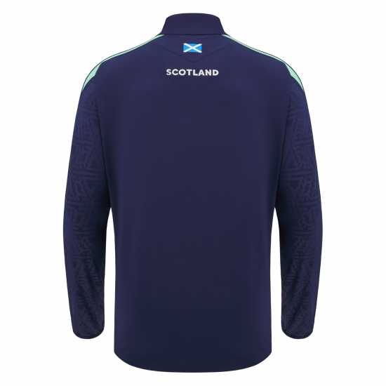 Macron Scotland Rugby Union Quarter Zip Sweatshirt 2024  