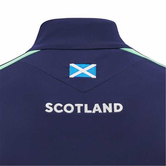 Macron Scotland Rugby Union Quarter Zip Sweatshirt 2024  