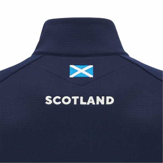 Macron Scotland Rugby Union Quarter-Zip Fleece 2024 Adult  