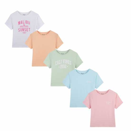 Be You Older Girl Pack Of 5 Boxy T-Shirts  Детски тениски и фланелки