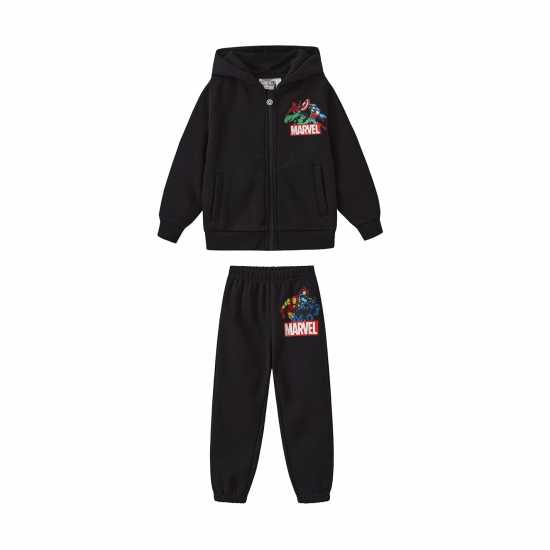 Character Tracksuit Set For Boys Марвел Черно 