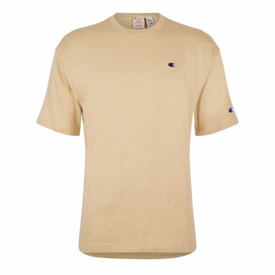 Champion Reverse Weave Box Fit T-Shirt Жълто Мъжки ризи