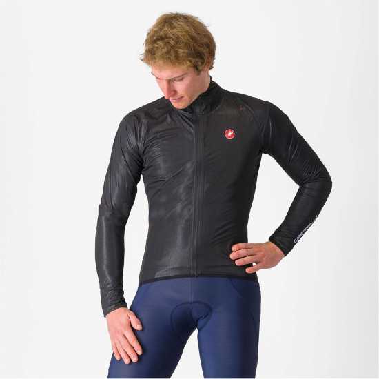 Castelli Squall Jkt Sn44 Светло черно Облекло за колоездене