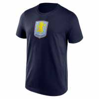 Мъжка Риза Aston Villa Fc Essential Logo T-Shirt Mens Морска синьо Футболни отбори и стоки