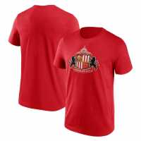 Мъжка Риза Sunderland Afc Essential Logo T-Shirt Mens Червено Футболни отбори и стоки