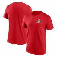 Мъжка Риза Sunderland Afc Small Crest T-Shirt Mens Червено Футболни отбори и стоки