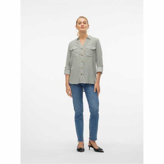 Vero Moda Bumpy L/s Shirt Ld00 Laurel Wreath 