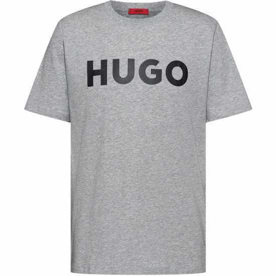 Hugo Тениска Dulivio T Shirt Сиво/Черно 062 Мъжки ризи