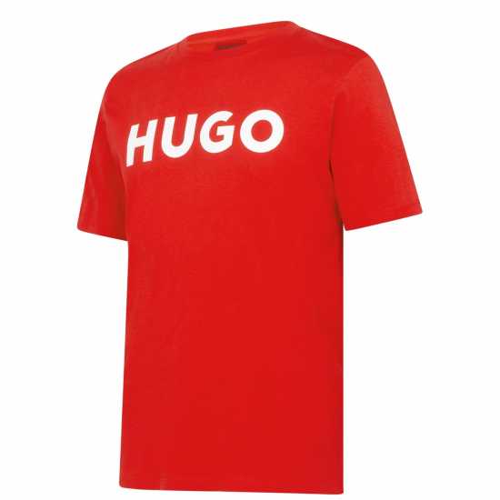 Hugo Тениска Dulivio T Shirt Червено/Бяло 693 Мъжки ризи