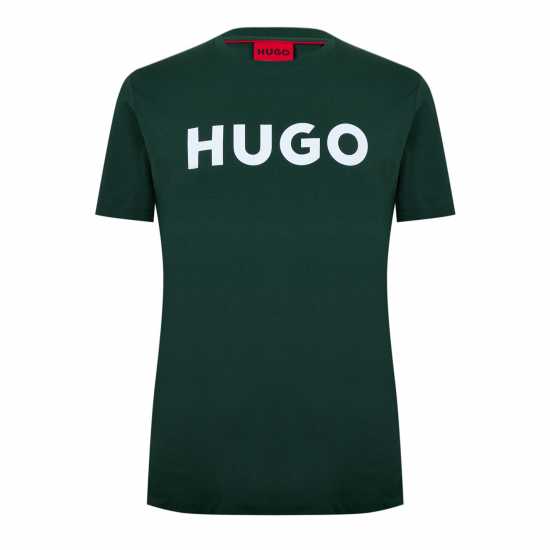 Hugo Тениска Dulivio T Shirt Зелено Мъжки ризи