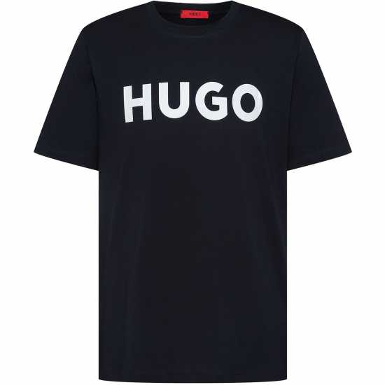 Hugo Тениска Dulivio T Shirt Морско синьо/Бяло 405 Мъжки ризи