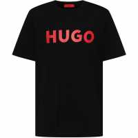 Hugo Тениска Dulivio T Shirt Black/Red 