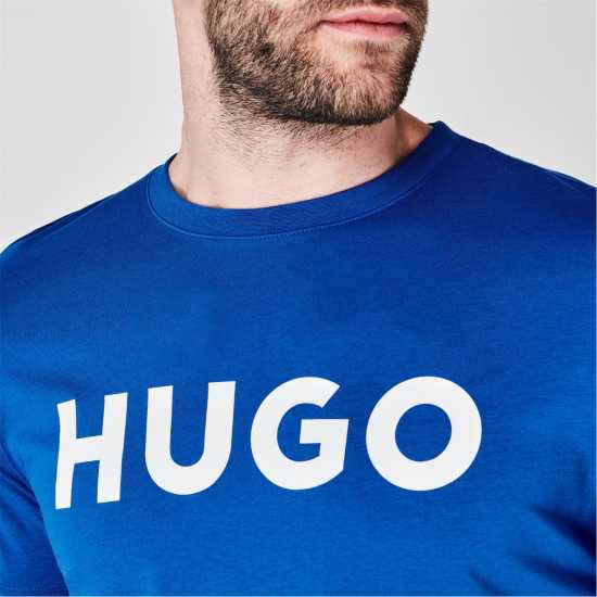 Hugo Тениска Dulivio T Shirt Син 431 Мъжки ризи