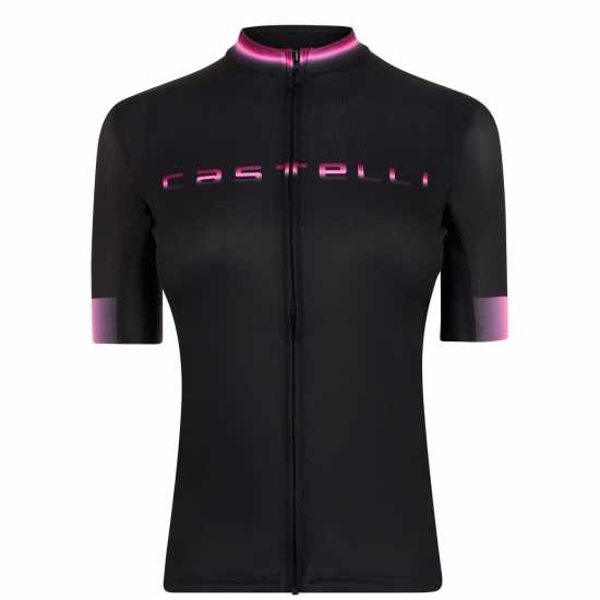 Castelli Gradient Short Sleeve Jersey Светло черно Облекло за колоездене