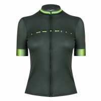 Castelli Gradient Short Sleeve Jersey Военно зелено Облекло за колоездене