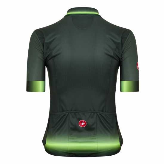 Castelli Gradient Short Sleeve Jersey Военно зелено Облекло за колоездене