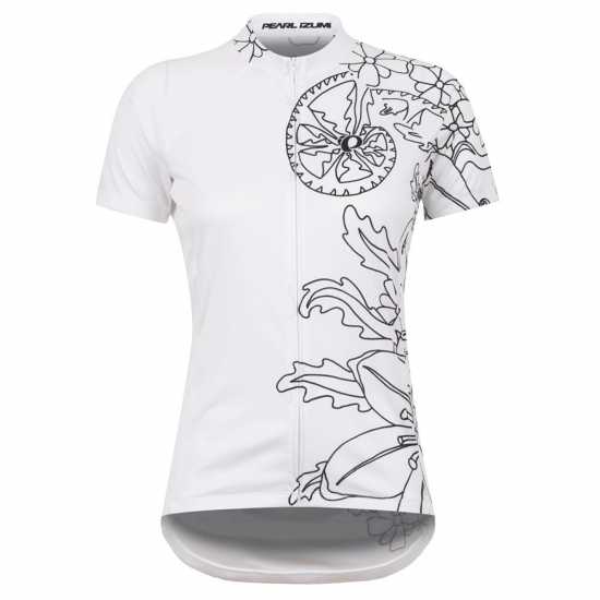 Pearl Izumi Classic Jersey White Linear Облекло за колоездене