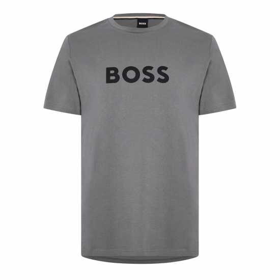 Hugo Boss Boss Logo Print T-Shirt Сиво/Черно 010 Мъжки ризи