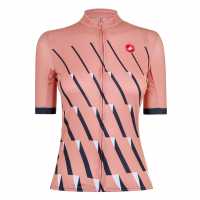 Castelli Penido Short Sleeve Jersey Women's Руж / Сиво Облекло за колоездене