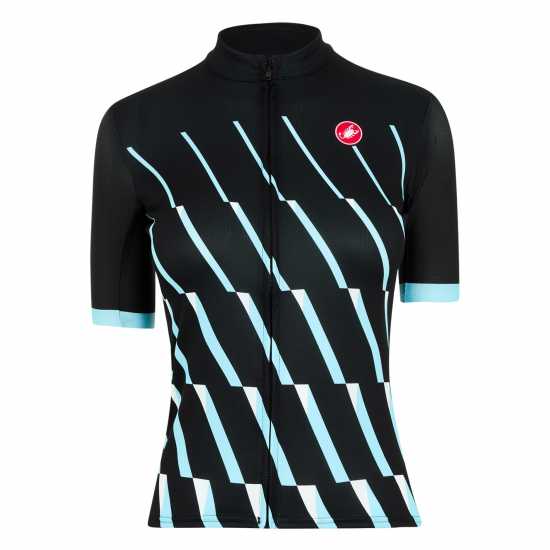 Castelli Penido Short Sleeve Jersey Women's Черно / Бяло Облекло за колоездене