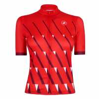 Castelli Penido Short Sleeve Jersey Червено/ Бяло Облекло за колоездене