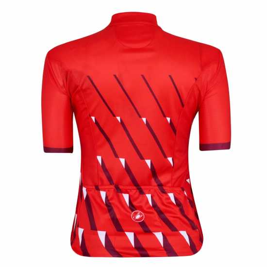 Castelli Penido Short Sleeve Jersey Червено/ Бяло Облекло за колоездене