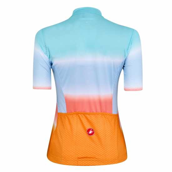 Castelli Dolce Jersey Небесно оранжево Облекло за колоездене