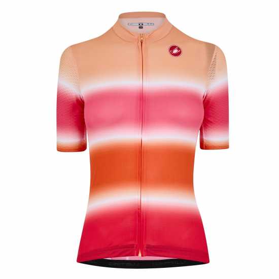 Castelli Dolce Jersey Оранжево Облекло за колоездене