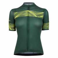 Castelli Fenice Short Sleeve Jersey Women's Зелено Облекло за колоездене