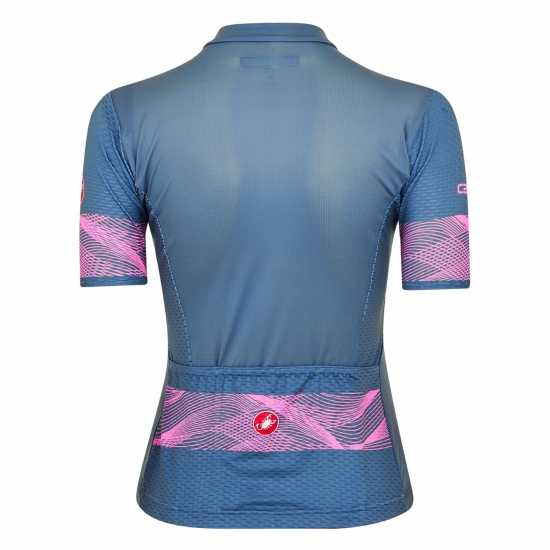 Castelli Fenice Jersey Синьо Облекло за колоездене