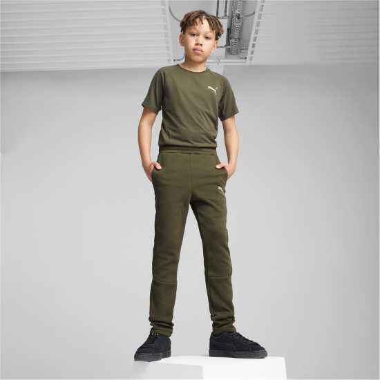 Puma Evostripe Pants Dk B Joggers Unisex Kids Тъмно маслиново 