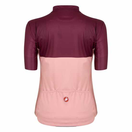 Castelli Velocissima Short Sleeve Jersey Women's Розово Облекло за колоездене