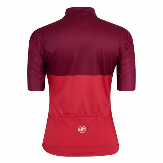 Castelli Velocissima Short Sleeve Jersey Women's Червено Облекло за колоездене