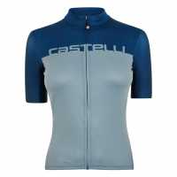 Castelli Velocissima Jersey Синьо Облекло за колоездене