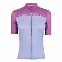 Castelli Velocissima Jersey Виолетово Облекло за колоездене